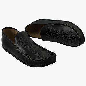 man shoes 7 modeled 3d max