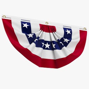 3D model United States Flag Bunting