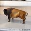 Buffalo bison copper statuette souvenir