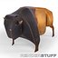 Buffalo bison copper statuette souvenir