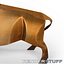 Buffalo bison copper statuette souvenir
