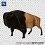 Buffalo bison copper statuette souvenir