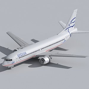 737-400 aegean 3d model