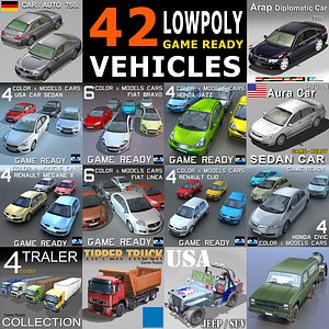 3d model cars vehicles