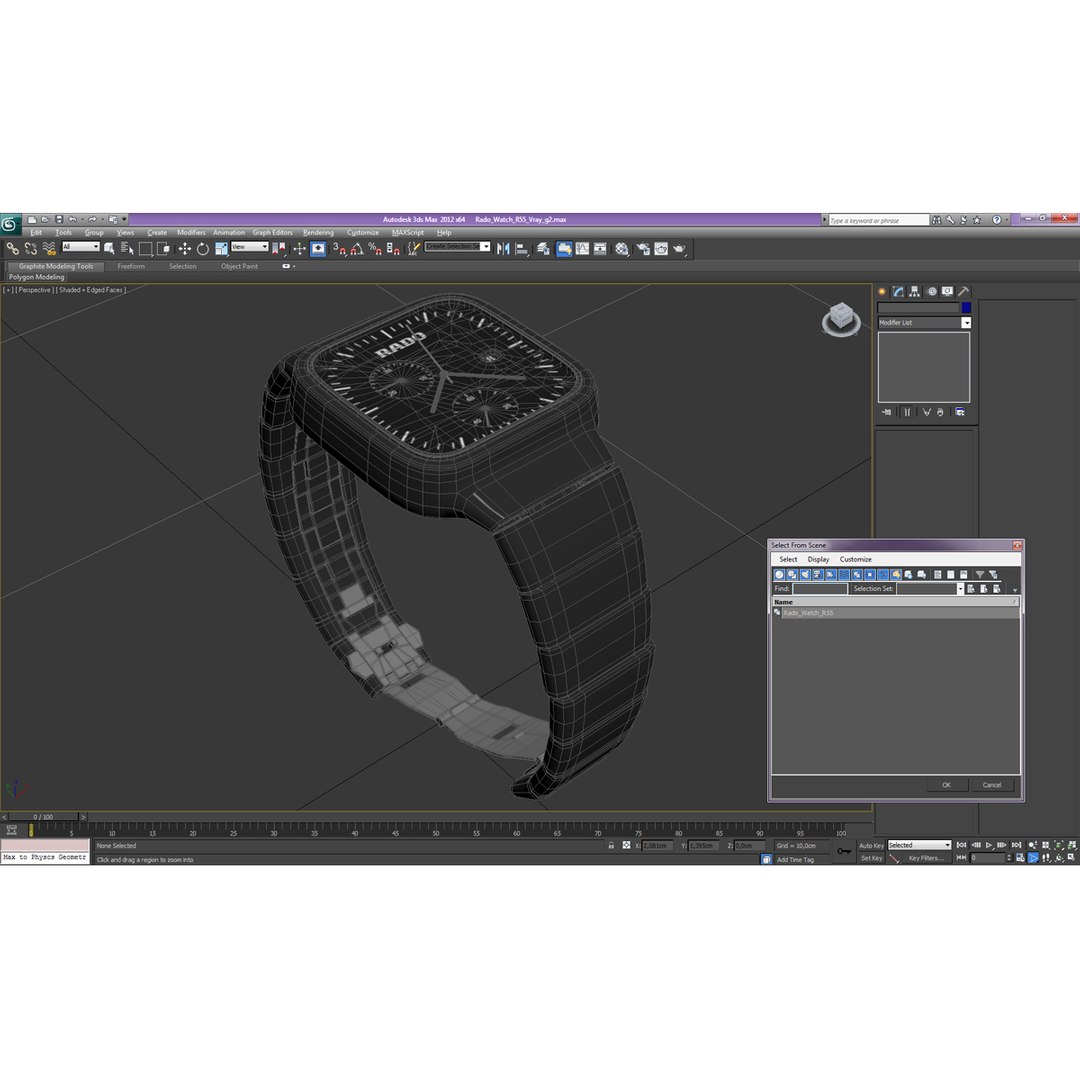 rado watch r55 3d model