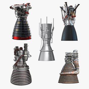 3D Rocket Engines Collection 4 model