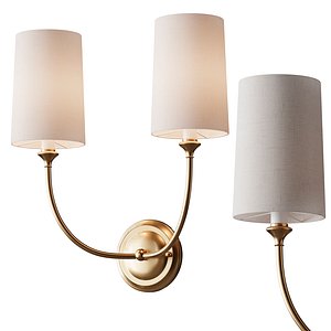 3D Modern Charleston Sconce - 2 Light