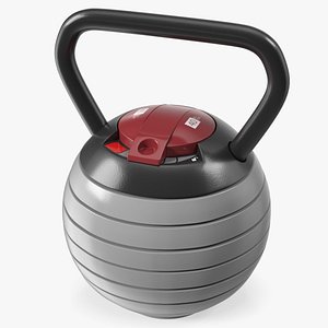 3D Adjustable Kettlebell Gray model