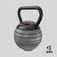 Kettlebell réglable gris