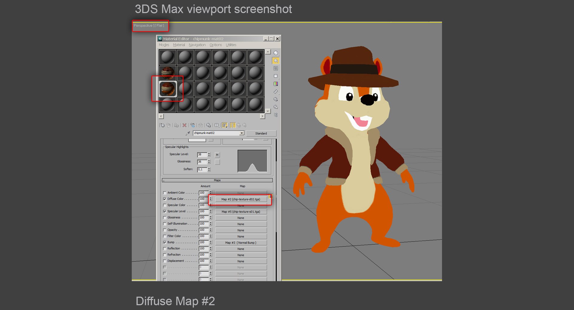 3d cartoon chipmunk model