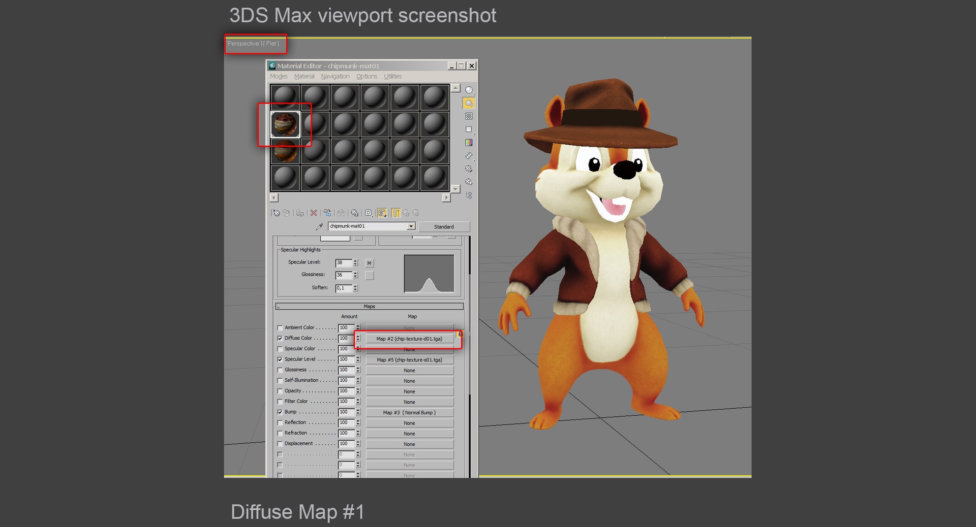 3d cartoon chipmunk model