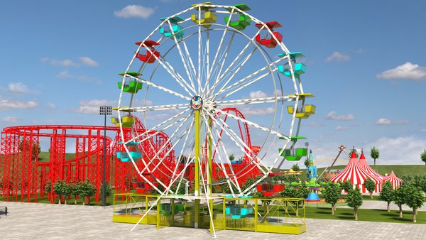 3D Amusement Park 3 model - TurboSquid 1959060