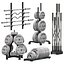 3D Barbell Weight Plate Rack V-Ray2015 model