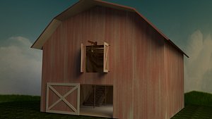 old barn 3d model