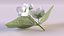 Jasmine sprig with flowers
