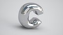 C Balloon Silver