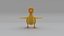 Duck Duckling  FUR ANIMATED 3D model