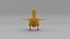 Duck Duckling  FUR ANIMATED 3D model