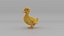 Duck Duckling  FUR ANIMATED 3D model