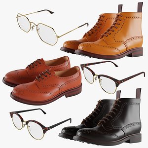 Men's Shoes And Glasses