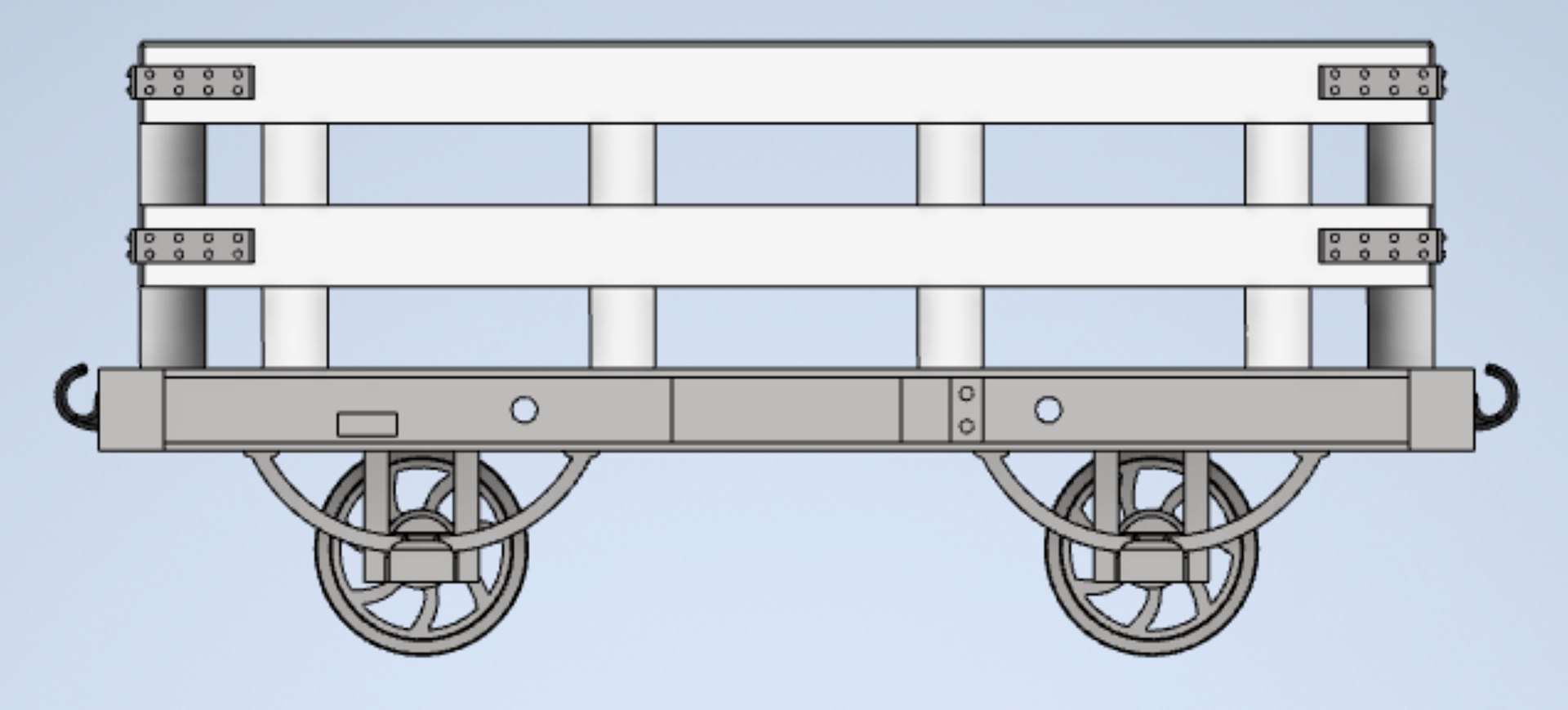 3D model Narrow Gauge Slate Wagon - TurboSquid 2101649