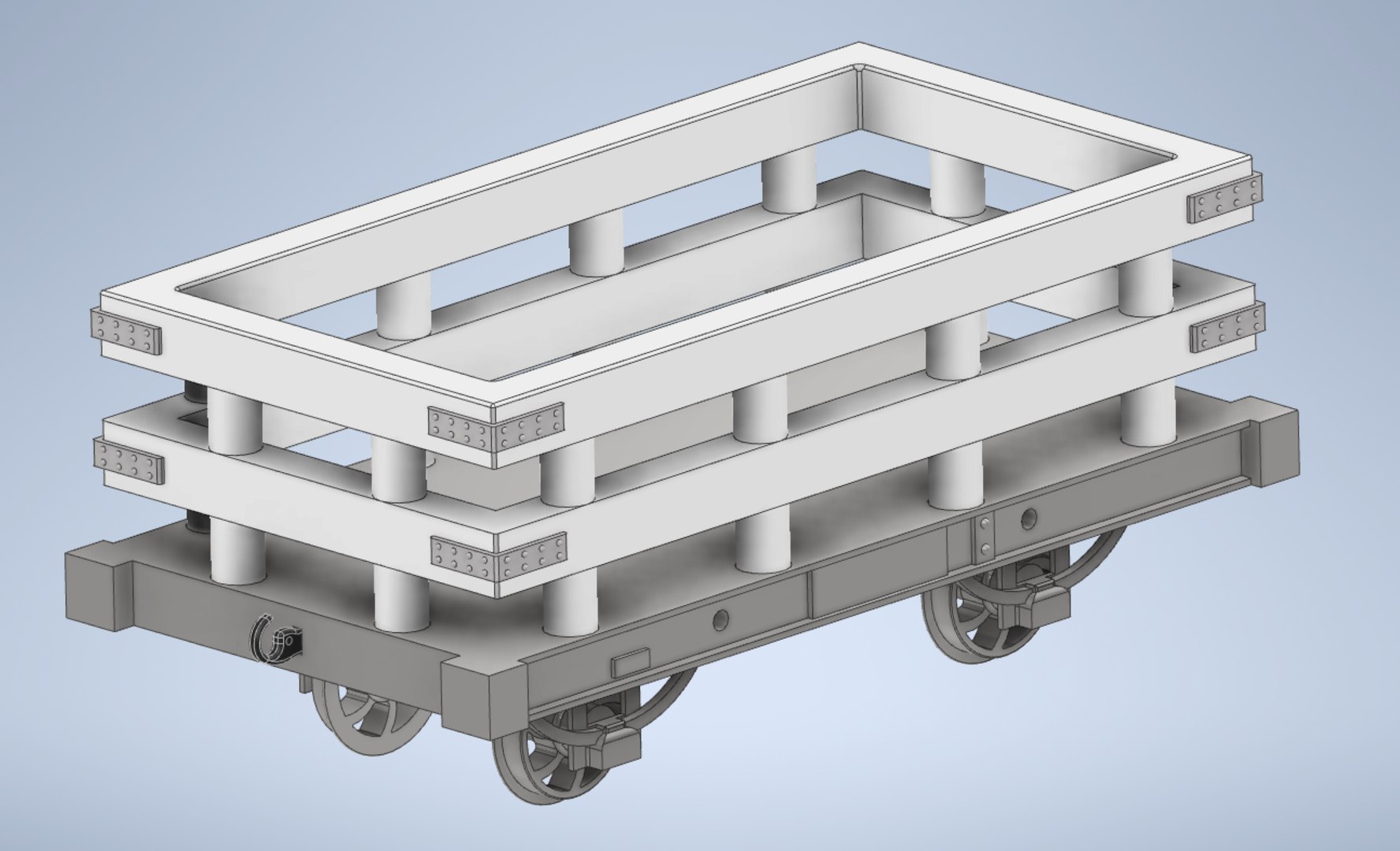 3D model Narrow Gauge Slate Wagon - TurboSquid 2101649