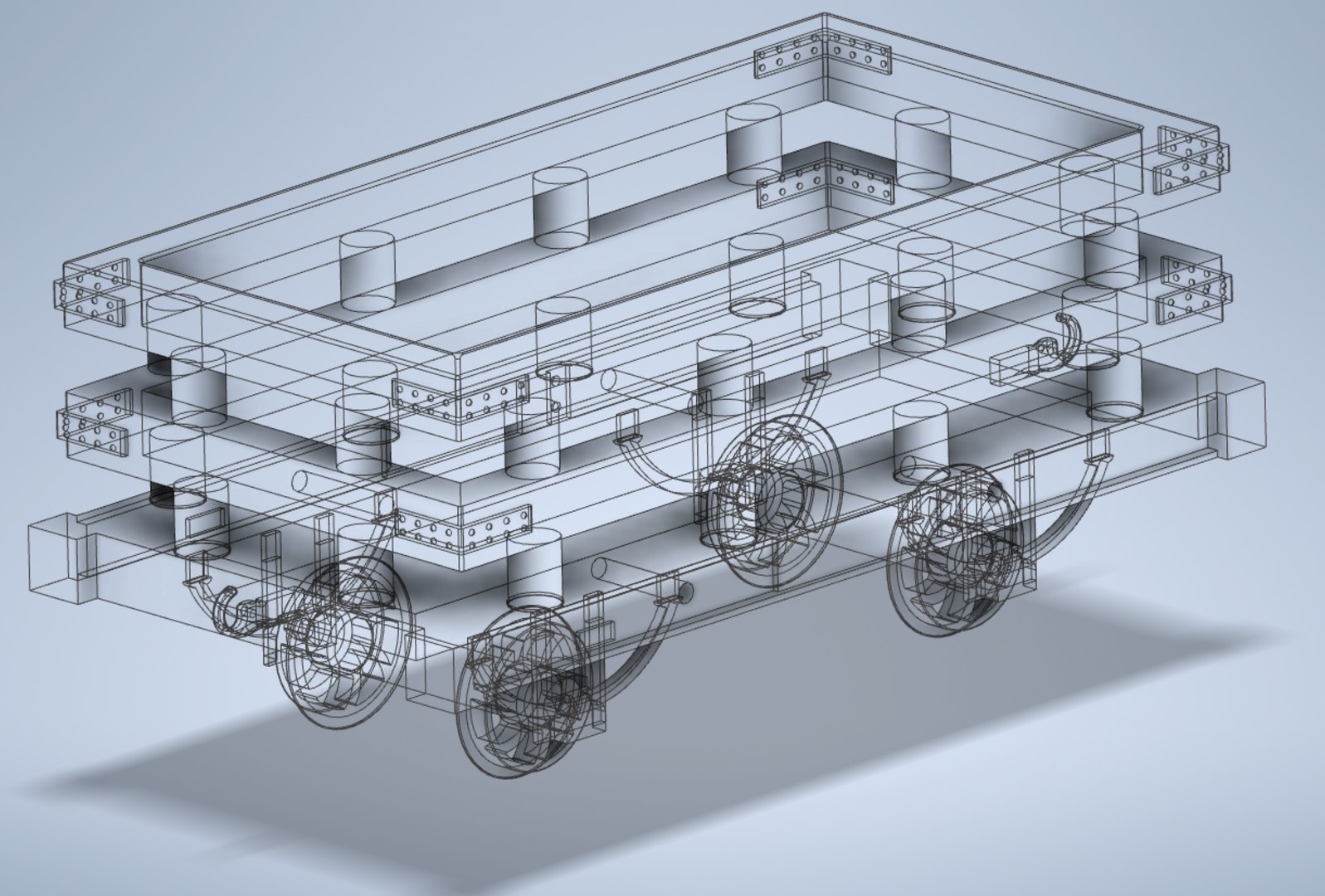 3D model Narrow Gauge Slate Wagon - TurboSquid 2101649