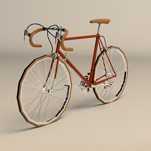 3D vintage racing bike model