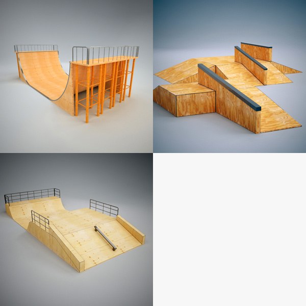 3ds max skatepark skate