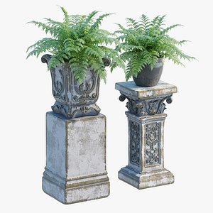 Garden Pedestal 3D