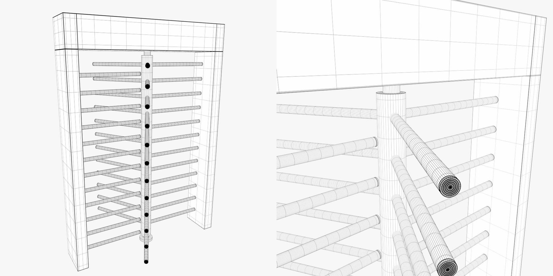 3D Revolving Gate - TurboSquid 1543176