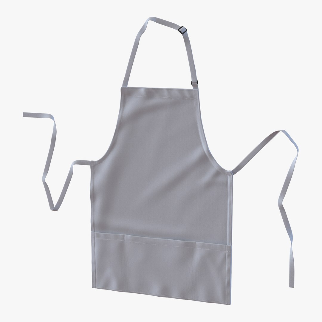Cafe Apron 3D model preview