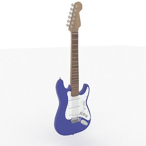 3D model Fender Stratocaster Electric Guitar High Poly