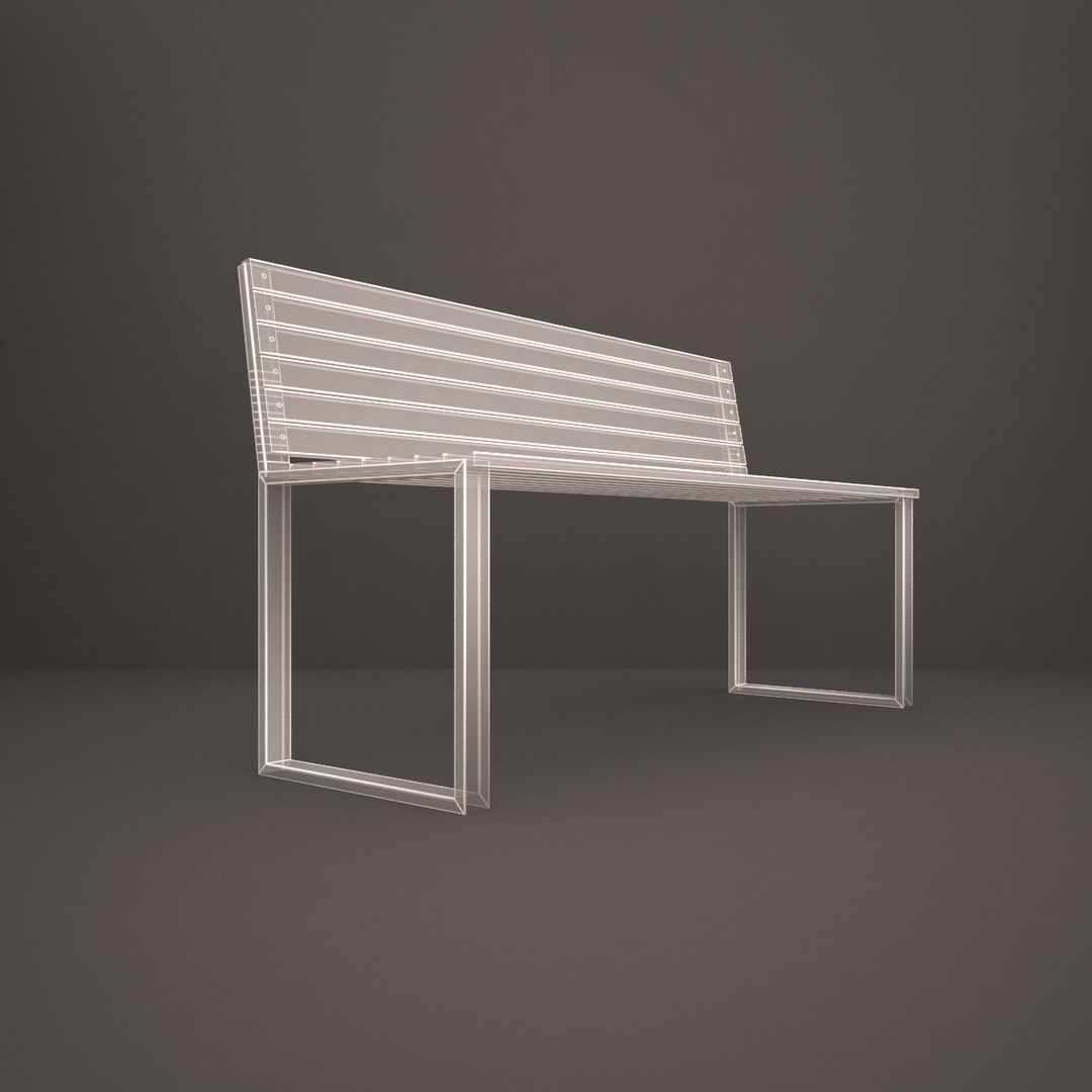 Bench model - TurboSquid 1185962