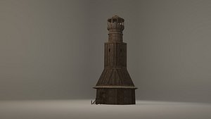 Antique lighthouse 3D