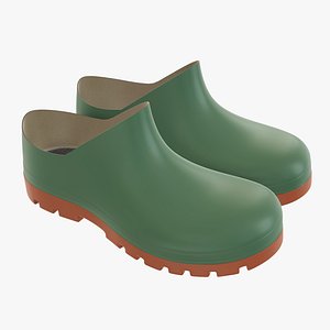 3D waterproof boots rubber model