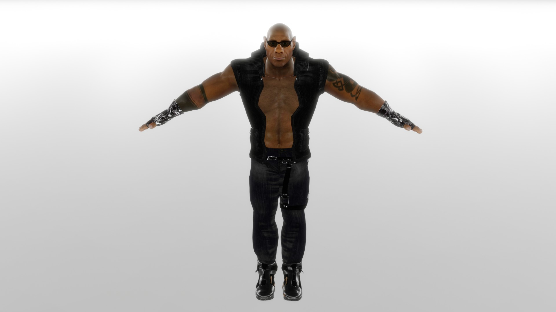 Realistic Rigged Fighter Black Man Character 3D Model 3D - TurboSquid ...