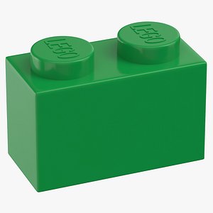 Lego Brick 1x2 Earth Green