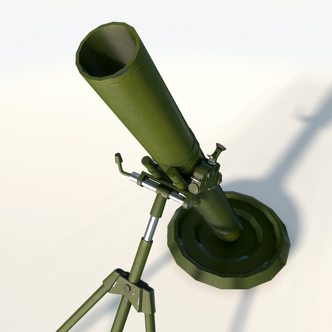 mortar 82mm 3d model https://p.turbosquid.com/ts-thumb/tM/8O7kkm/VDXEsfcE/screenshot266/png/1456127582/1920x1080/fit_q87/6e27eeaea67614dbe1aa2fbe9ed707d82eafa977/screenshot266.jpg