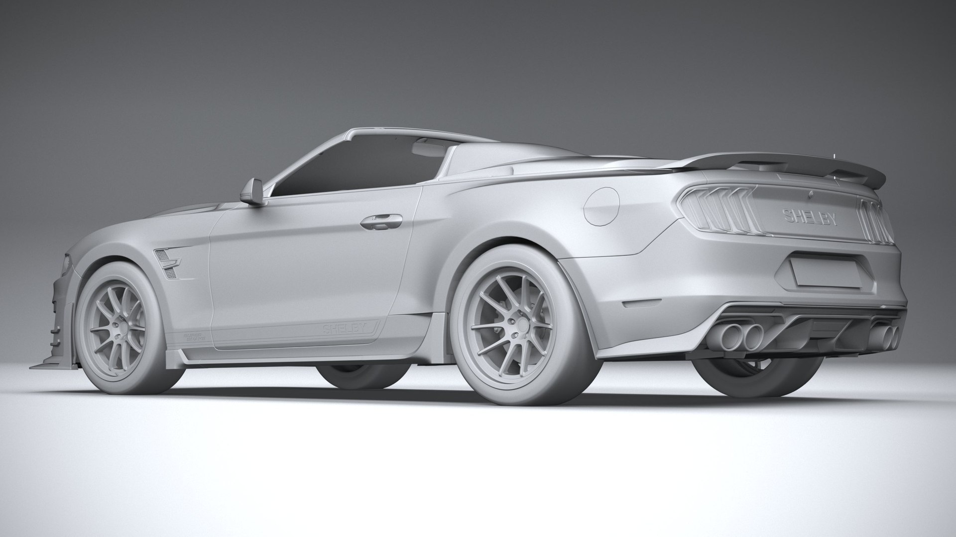 Ford Mustang Shelby Super Snake Convertible 2020 3D model - TurboSquid