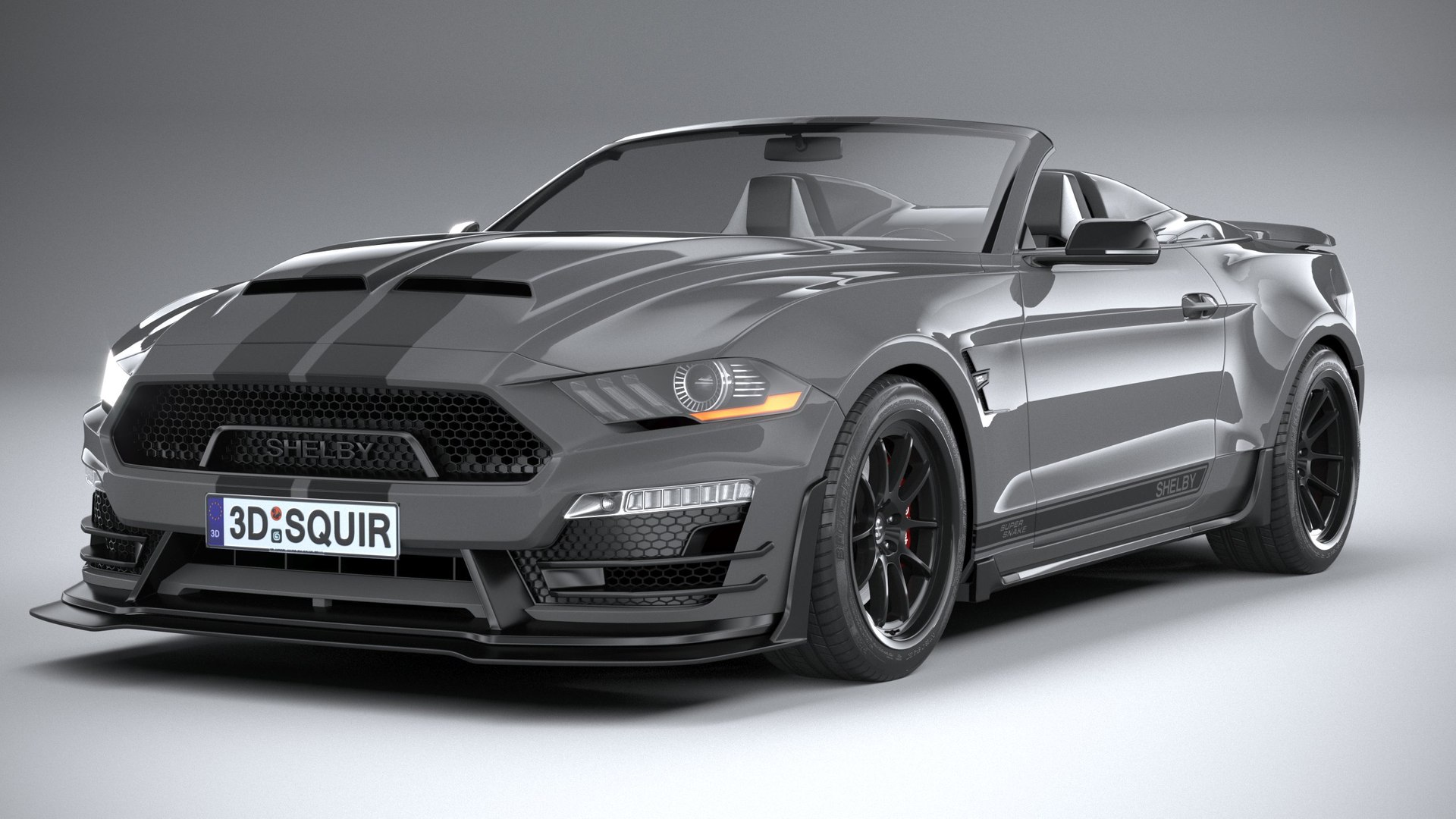 Ford Mustang Shelby Super Snake Convertible 2020 3D Model - TurboSquid