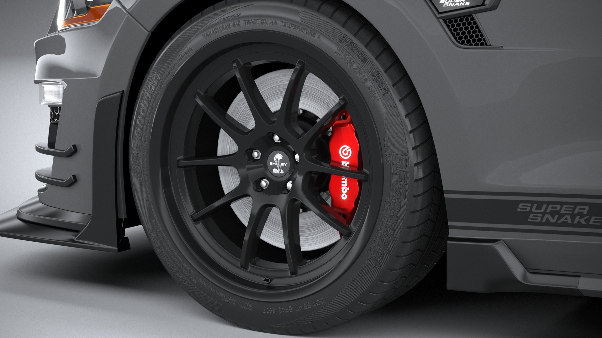 Ford Mustang Shelby Super Snake Convertible 2020 3D model - TurboSquid