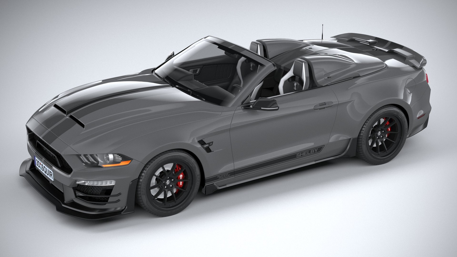 Ford Mustang Shelby Super Snake Convertible 2020 3D Model - TurboSquid
