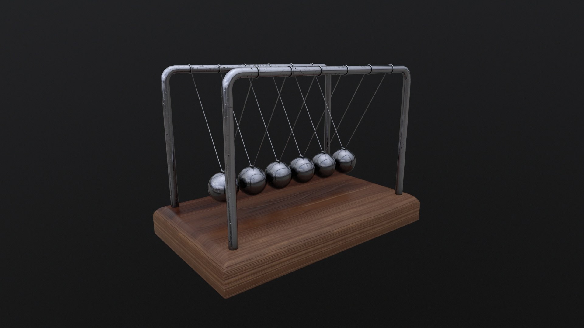 Newtons Cradle 3D - TurboSquid 2152656