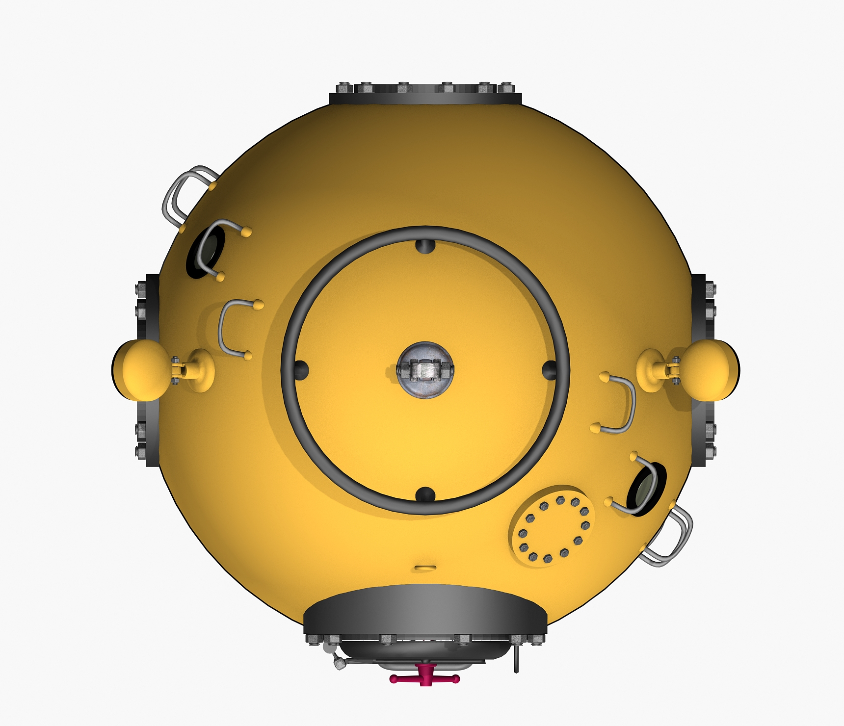 diving bell voyage sea 3d model