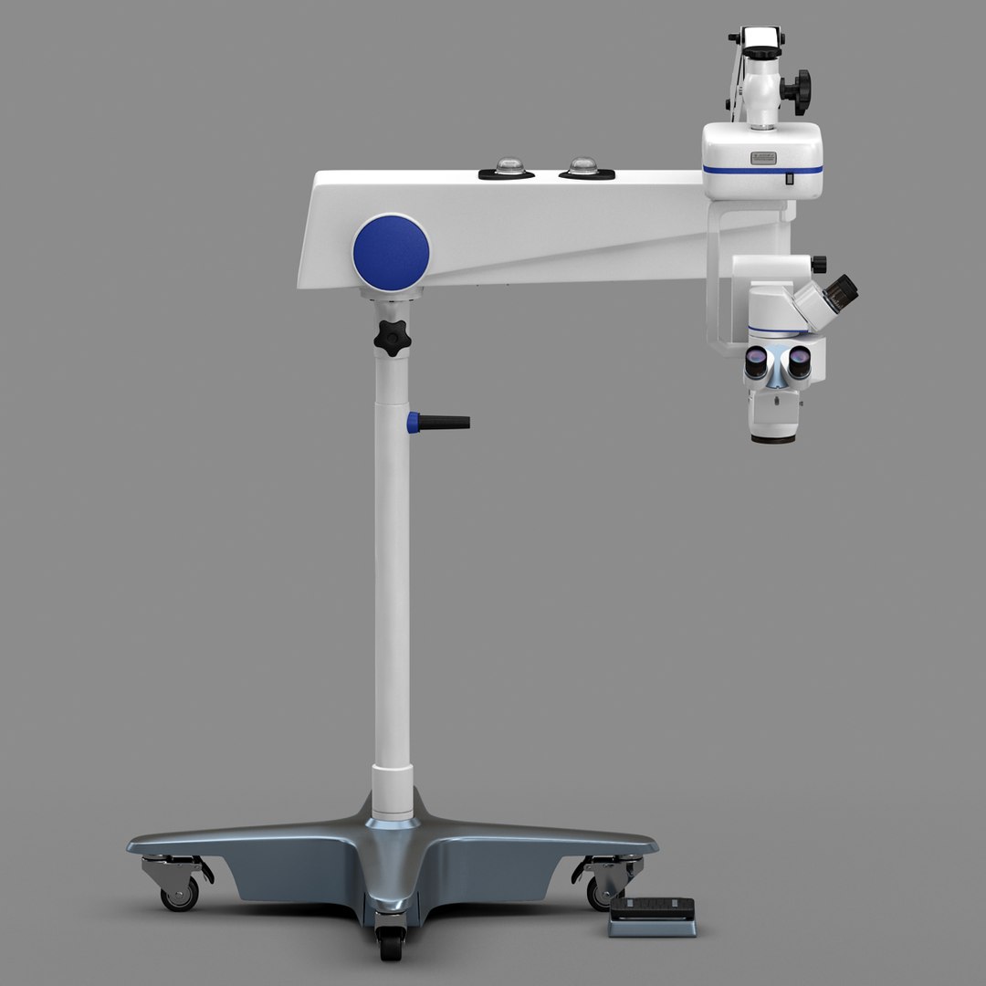3d Model Of Surgical Microscope Asom 4