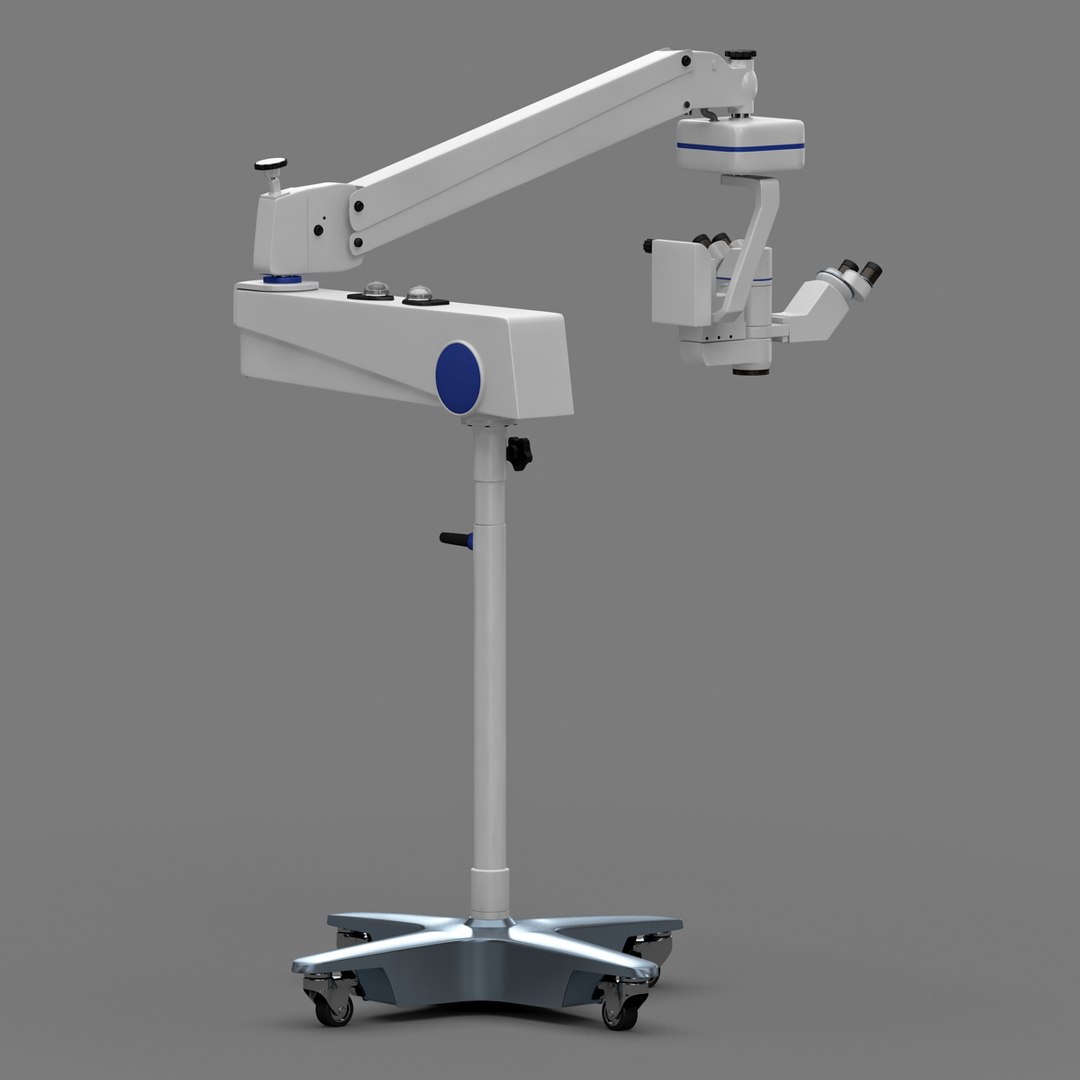 3d Model Of Surgical Microscope Asom 4