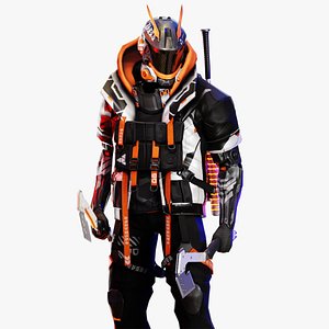 Cyberpunk Axion Robot 3D