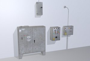 3D old control panels model