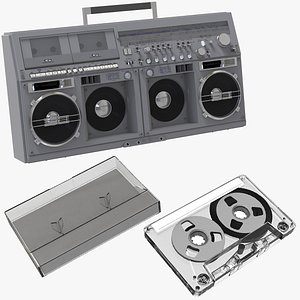 Retro Boombox Cassette Bundle